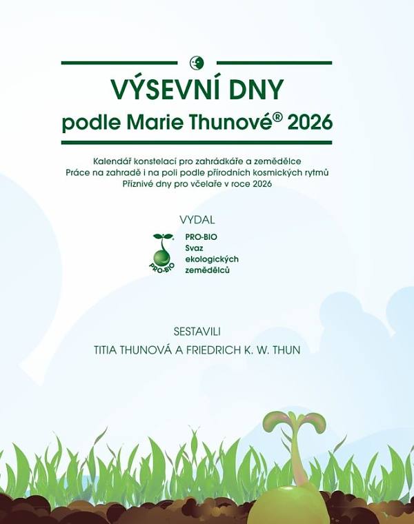 Výsevní dny podle Marie Thunové 2026.